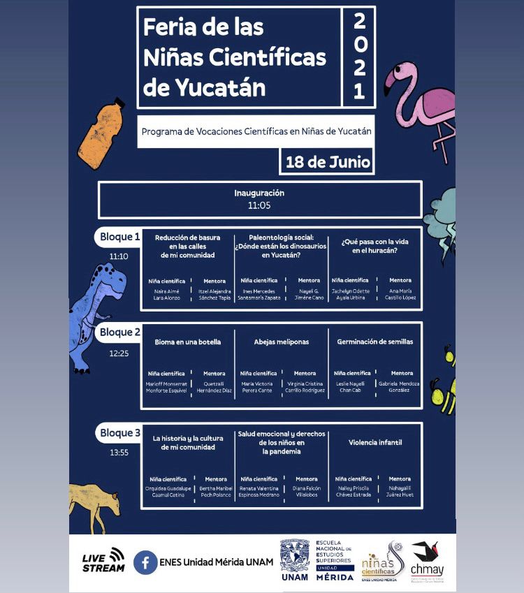 Realizan primera Feria de Niñas Científicas en Yucatán 